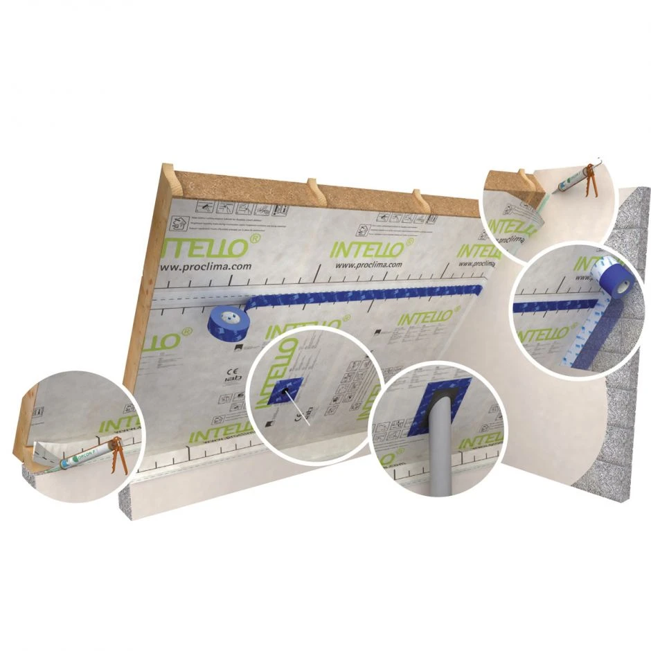 Pro Clima Klimamembran INTELLO PLUS Dampfbremse 6 Pro Clima Klimamembran INTELLO PLUS Dampfbremse – Bild 4