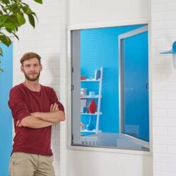 Tesa Fliegengitter Fenster Insect Stop ALU Comfort Insektenschutz 7 Tesa Fliegengitter Fenster Insect Stop ALU Comfort Insektenschutz -Baustoffe Geschäft tesa insect stop alu comfort window ap 002