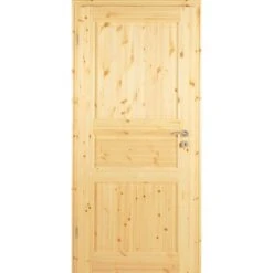 Kilsgaard Zimmertür Mit Zarge Set Typ 02/03 Holz Kiefer Unbehandelt -Baustoffe Geschäft typ 02 03 kiefer links 1