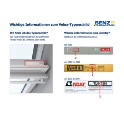Baier Aktions Kurbelrollladen Für Alle VELUX -Fenstertypen G Ab Mai 2013 9 Baier Aktions Kurbelrollladen Für Alle VELUX -Fenstertypen G Ab Mai 2013 -Baustoffe Geschäft typenschildgrafik 2 2 3