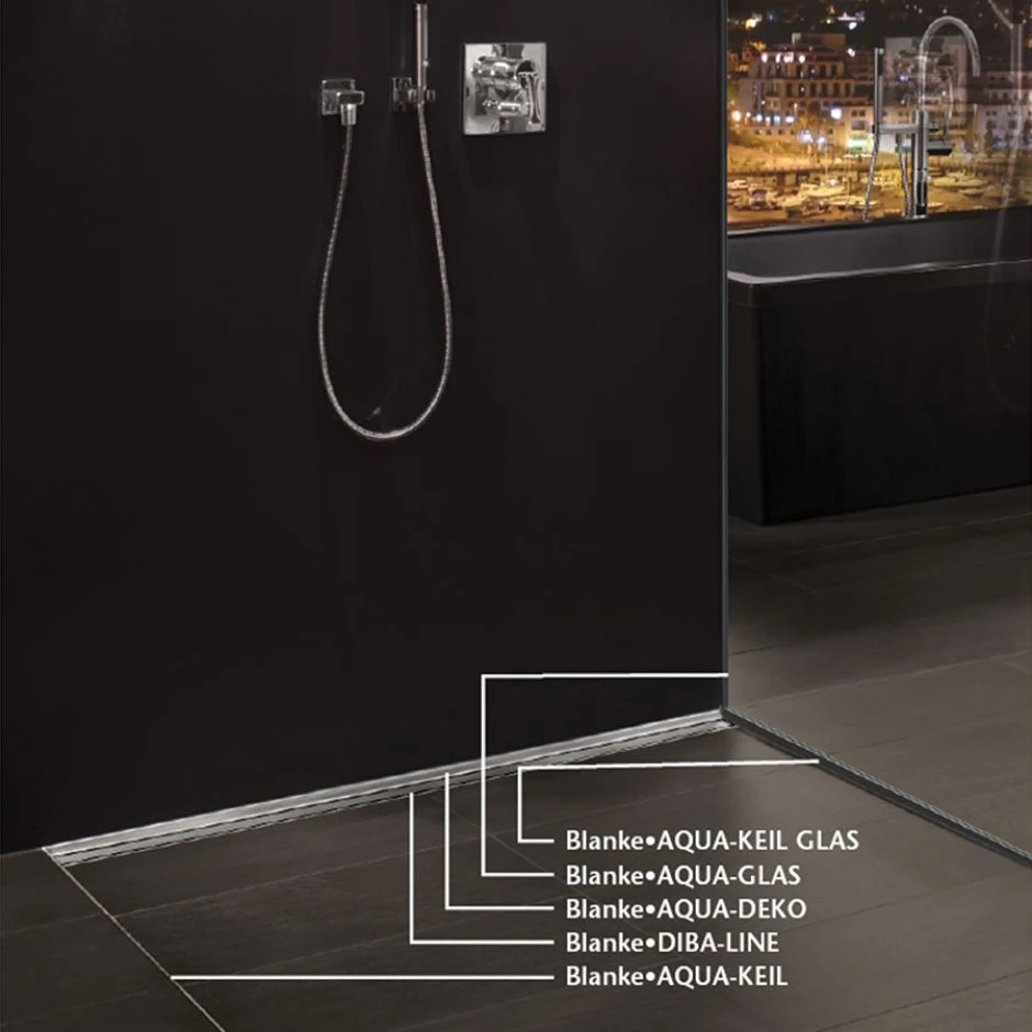 BLANKE Fliesenschiene Aufnahmeprofil AQUA-GLAS Edelstahl Gebürstet 8 BLANKE Fliesenschiene Aufnahmeprofil AQUA-GLAS Edelstahl Gebürstet – Bild 6